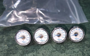 (4) 0-145 PSI Festo Air Pressure Gauges 183904 -MA-23-10-N1/8 Size 1" (45019-C3) - Picture 1 of 2