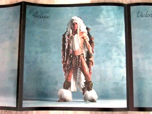 Póster grande largo de coleccionista de los 80 THE VILLAGE PEOPLE 11" x 64,5" colgador de pared #mf - Imagen 1 de 10