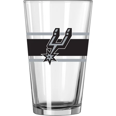 San Antonio Spurs 16oz. Stripe Pint Glass Cover