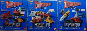Thunderbirds Bandai Hot Wheels 1/200 CWUE POD Vehicles Complete Set of 3 - Picture 1 of 8