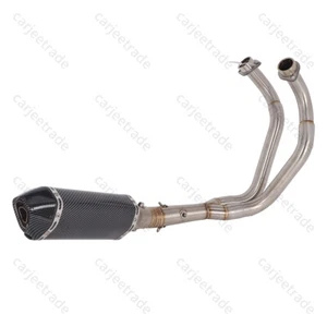Motorcycle Exhaust Slip on Muffler Full System Pipe for YAMAHA MT07 FZ07 14-21 - Picture 1 of 12