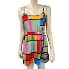 Womens Mimi Chica XS Color Block Dress Sleeveless Open Back