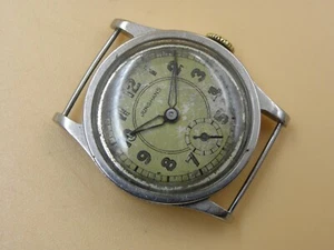 VINTAGE SELTENE JUNGHANS ZWEITER WELTKRIEG Militär Kal.59 Uhr 1930er Jahre Stahl Krupp - Bild 1 von 7
