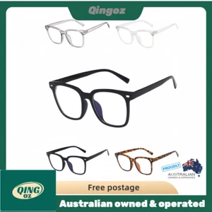 Mens Women Anti Blue Light Blocking Computer Gaming Anti Eyestrain Large Glasses - Picture 1 of 22