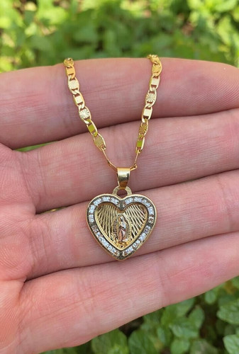 Collana Ciondolo Virgen de Guadalupe Valentino 20" da Donna Cadena de Guadalupe