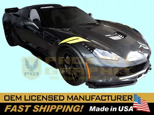 2016 2017 2018Corvette C7 Wide Body Grand Sport Z06 Hash Marks Decal Stripe Kit - Picture 1 of 1