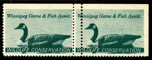 Canada 1967 Winnipeg Wildlife Duck Stamp - DOUBLE PERFORATION ERROR - Picture 1 of 1