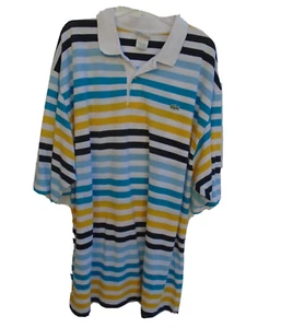 Vintage Lacoste gestreiftes Poloshirt Herren Größe 10 mehrfarbig - Bild 1 von 5