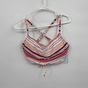 Beach Betty Women's Bikini Swim Top ABB22 Summer Striped Multicolor Size S - Picture 1 of 7