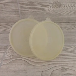 Tupperware - Tupper Seal Replacement Lids - 238 - B Tab - For 5.25" - Lot Of 2 - Picture 1 of 3