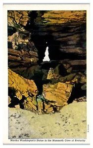 Estatua de Martha Washington en Main Avenue en Mammoth Cave of Kentucky postal - Imagen 1 de 2