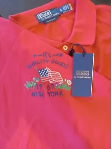 Polo Ralph Lauren nuova con etichetta camicia uomo XL rossa RL merce 1967 manica corta nuova vecchio magazzino - Foto 1 di 7