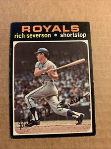 #103 Rich Severson Kansas City Royals￼    1971 Topps Cb26