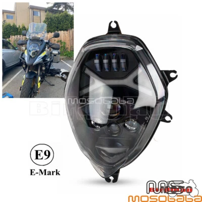1X Headlamp Assembly For Suzuki Vstrom 650/1000 DL1000XA LED Headlight With Halo - Imagem 1 de 4