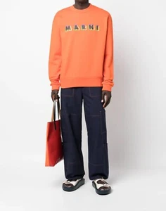 MARNI 3D LOGO PRINTED SWEATSHIRT PULLOVER FELPA UOMO FUMU0074P2USCV15MCR17 - Imagen 1 de 5