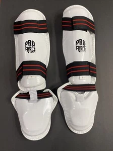 Proforce Pro Force Sparring Schutz Schienbein Fuß Ausrüstung Pads, S Erwachsene Taekwondo - Bild 1 von 2