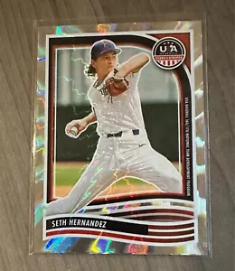 Seth Hernandez 2024 Panini Stars & Stripes Lightning SP #19/30 TOP 5 draft pick - Foto 1 di 2