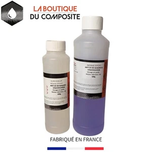 Kit 700g de résine ÉPOXY  haute transparence, anti UV. Stratification & glaçage. - Foto 1 di 4