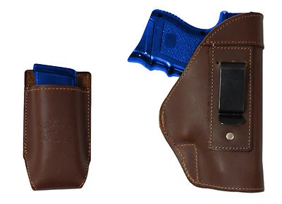 NEW Barsony Brown Leather IWB Holster + Mag Pouch Astra Beretta Compact 9mm 40 - Image 1 of 4