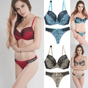 Unpadded Bra Women Bras Set Mesh Sexy Underwear Lace Brassiere Lingerie Panties - Picture 1 of 41