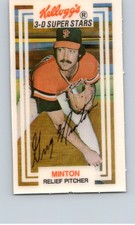 1983 Kellogg's 3-D Super Stars #46 Greg Minton