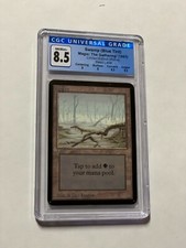 Swamp (Blue Tint) Alpha Basic Land CGC 8.5 subs Magic The Gathering MTG 042
