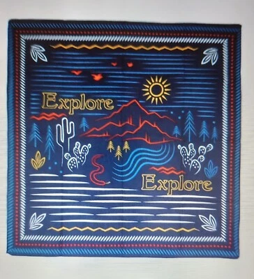 Western Bandana Guitarra Toallita Paño Todo Algodón 22 x 22 Foto 1 de 2