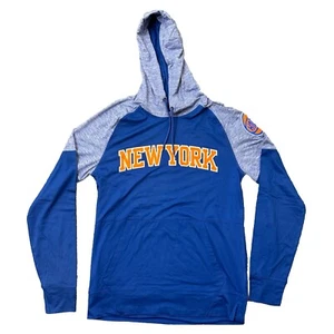 Fanatics New York Knicks Men's Pullover Hoodie Blue with Pocket Medium NWOT - Picture 1 of 5