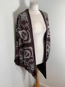 Mint Velvet open front kaftan duster kimono 10 VGC pattern print paisley - Picture 1 of 10