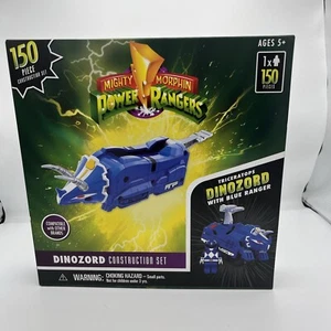 NIB Mighty Morphin Power Rangers Blue Triceratop Dinozord Construction Set 150pc - Picture 1 of 4
