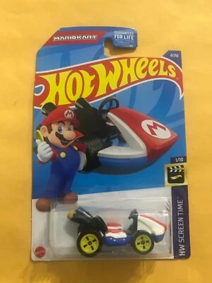 2022 Hot Wheels Mario Standard Kart 8/250 HW Screen Time 1/10 Mainline - Image 1 of 2