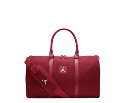 Air Jordan Monogram Red Duffle Bag Luggage Tote Carry On Jacquard One Size 25L - Image 1 of 4