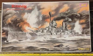 Acorazado alemán ICM 1/350 KONIG Primera Guerra Mundial sin usar, en caja - Imagen 1 de 24