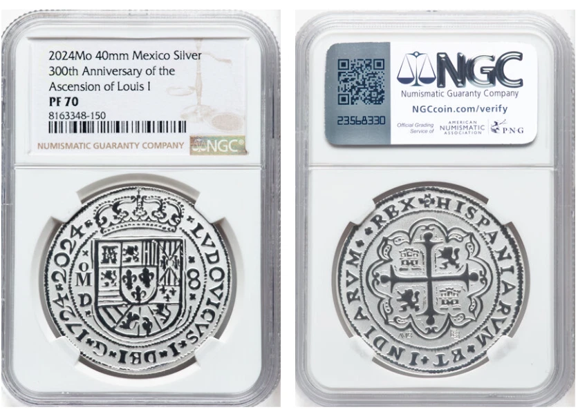 2024 Silver 1oz Proof NGC PR70 Ultra Cameo Ascension of Louis I ONLY 300 Minted! - Image 1 of 1
