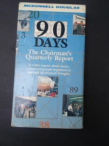 VHS McDonnell Douglas 90 Days Chairman's Quarterly Report #7 March 1991 Vintage - Foto 1 di 3