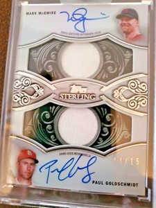 2021 TOPPS STERLING STERLING SETS DUAL AUTOGRAPHED RELIC CARD MARK MCGUIRE /... - Bild 1 von 2