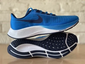 Nike Air Zoom Pegasus 37 Blue Running Gym Blue White Shoe Men Sz 10.5 BQ9646-400 - Picture 1 of 10