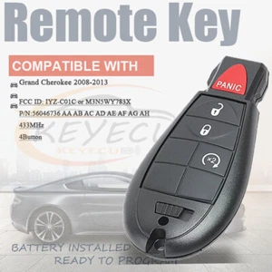 for Jeep Grand Cherokee 2008 2009 2010 2011 -2013 Remote Car Key Fob IYZ-C01C - Picture 1 of 6