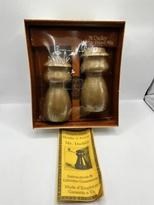 Mid Century Modern Mr. Dudley Wood Salt Pepper Mill Grinder Boho Cottage Core - Picture 1 of 6