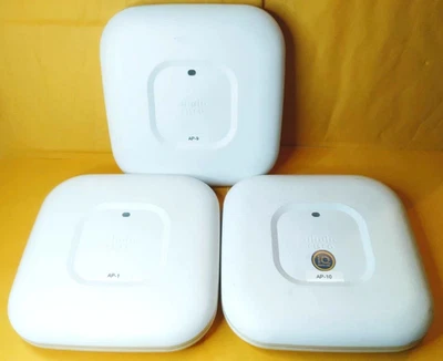 LOT OF 3X CISCO AIR-AP2702I-UXK9 WIRELESS ACCESS POINT AP NETWORKING DEVICE 15W - Image 1 of 3