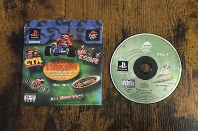 PS1: Pizza Hut Demo Disc One Complete Sony PlayStation 1 Crash Tony Hawk - Image 1 of 2