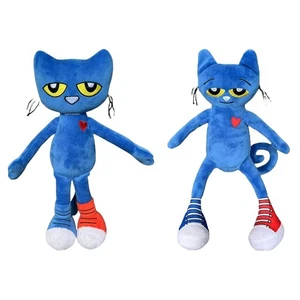 Juguete de peluche de peluche Pete el gato gato azul suave personaje regalo para niños - Imagen 1 de 9