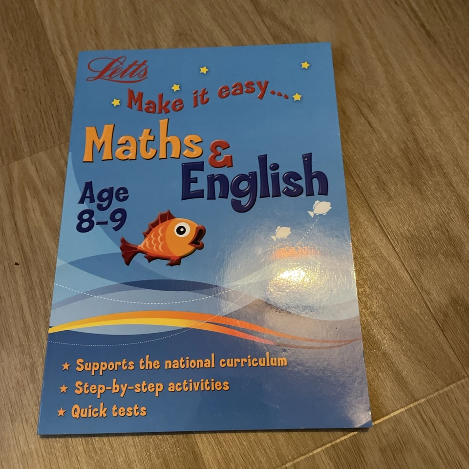 Math's English Age 8-9 Key Stage 2 Activity Book Letts Make It Easy New - Image 1 of 2