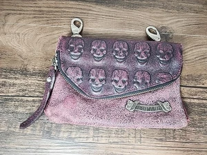 ☆ ~Harley-Davidson® Damen Umhängetasche Tasche Lost Souls Skull Blood Red Leder~ ☆ - Bild 1 von 12