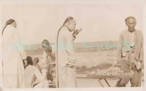 Nanjing/Nanking China - MAN DRINKING TEA - RPPC Postcard - Picture 1 of 2