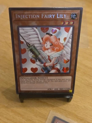 Yugioh Injection Fairy Lily Prismatic (LOD-100) 1st Edition Secret LP/NM  - Image 1 of 4