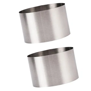  2 Pcs Cookie Shaper for Baking Stainless Steel Jelly Biscuit Mold Cake Pan - Picture 1 of 11
