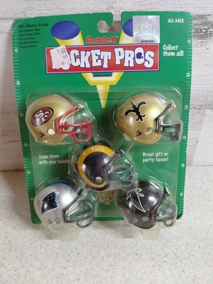 Мини-шлемы 1998 NFL Riddell Pocket Pros (NFC West) 49ers Rams Saints Falcons - Изображение 1 из 4
