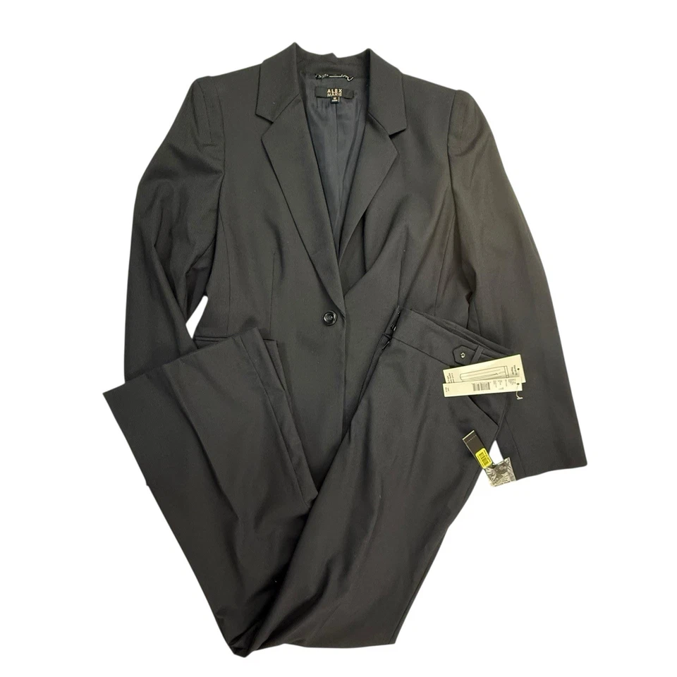 NOVO Conjunto de Calça Alex Marie Terno 12 Harriet Blazer Jaqueta 10 Mariah Listra Azul Marinho - Imagem 1 de 4