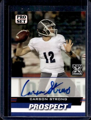 2022 Pro Set Sports Carson Strong Prospect Auto RC Rookie #PSP-CS1 - Image 1 of 2